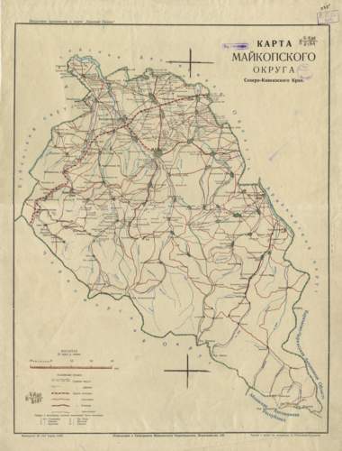 Карта Майкопского округа